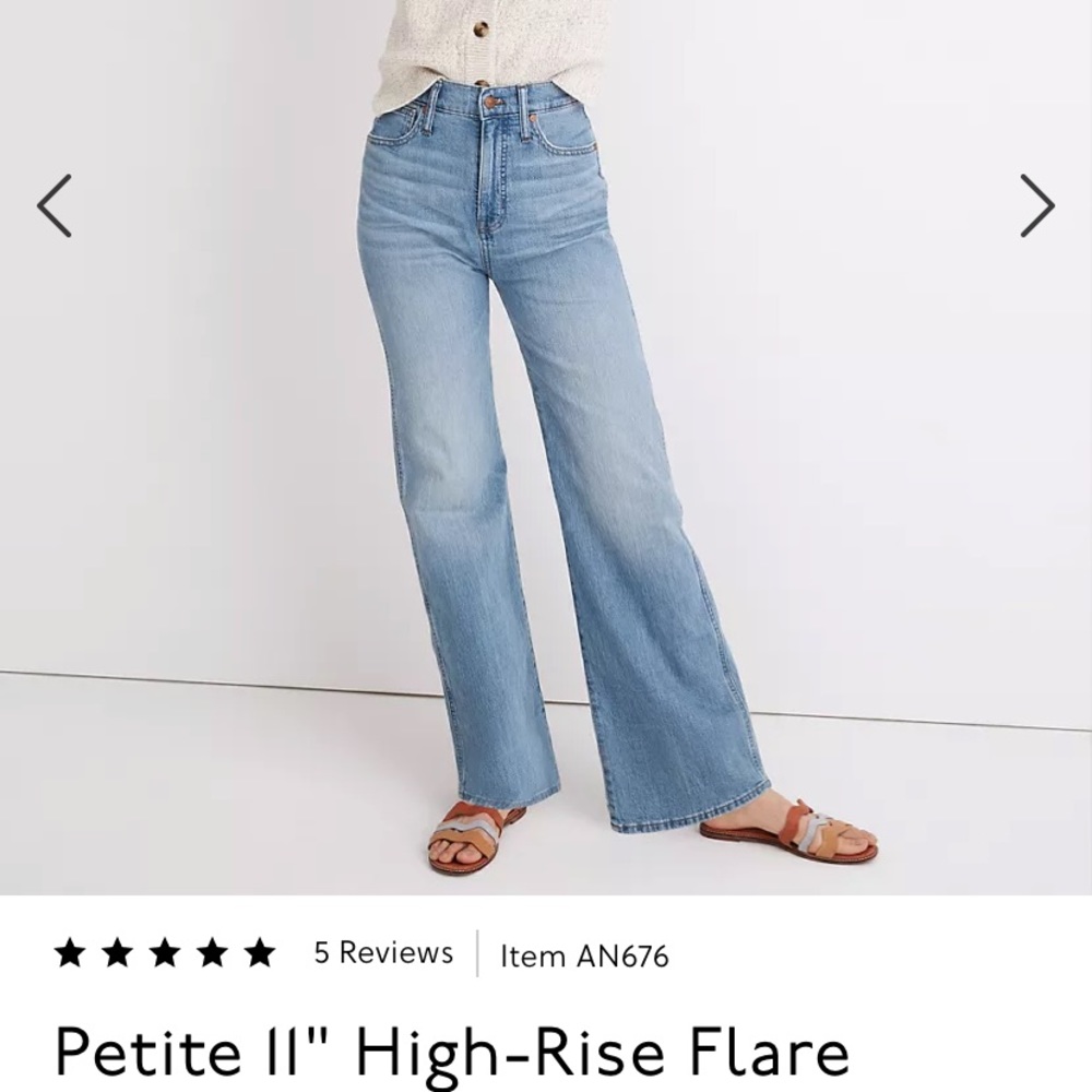 Madewell Petite Flare Jeans